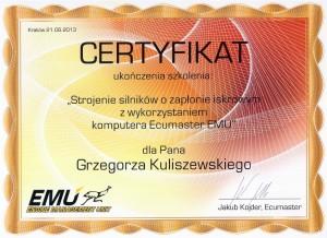 certifikát ladění motoru