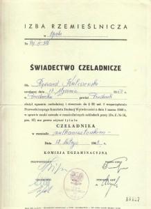 učňovský certifikát pro vulkanizátor